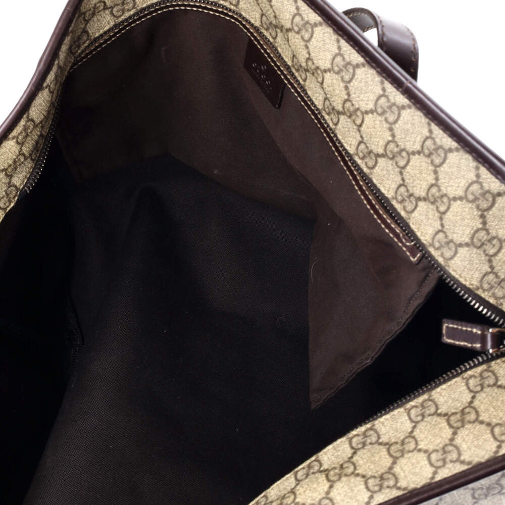 Gucci Plus Tote Gg Coated Canvas With #238967G13B - Picture 5 of 8